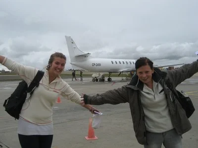 The tiniest plane I've ever seen. Needless to say, we didn't feel very good during that trip.