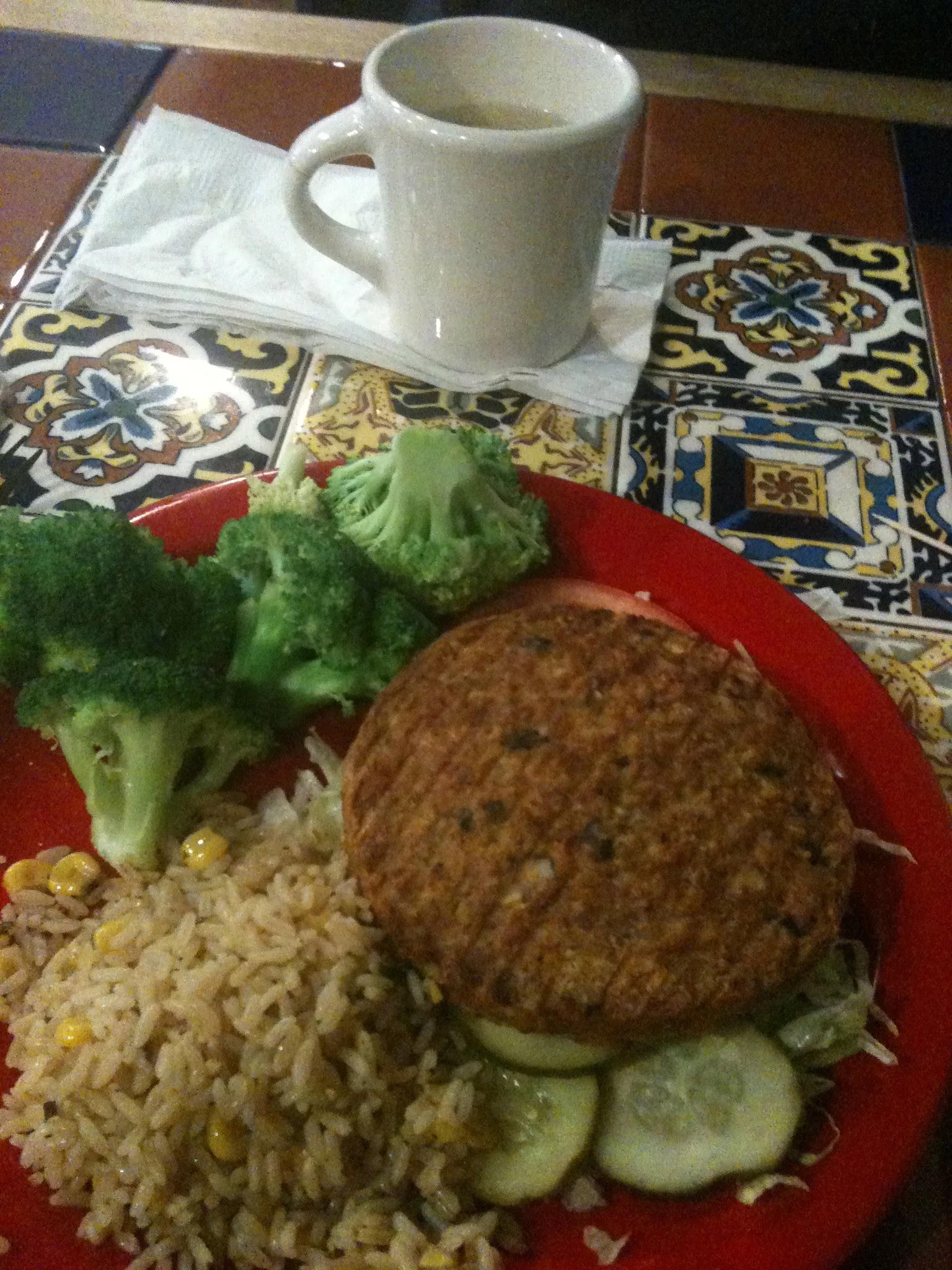 Vegan and gluten-free meal at Dallas Aiport