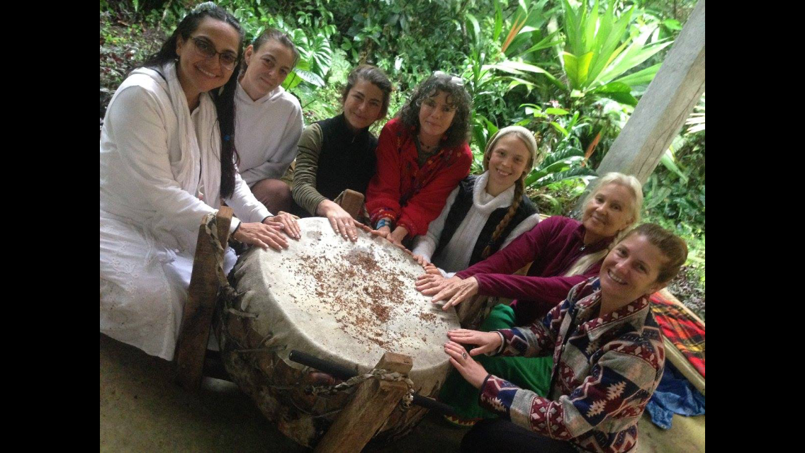 A picture showing one of my sister circles in Costa Rica in 2016