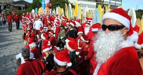 SURFIN SANTA'S in downtown Cocoa Beach, Florida