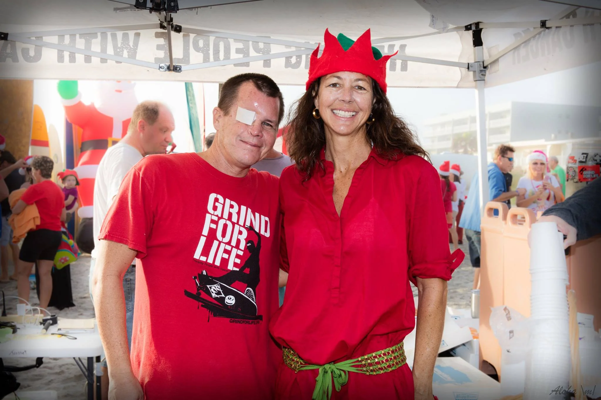 7th Annual Surfing Santas Downtown Cocoa beach Florida 2015