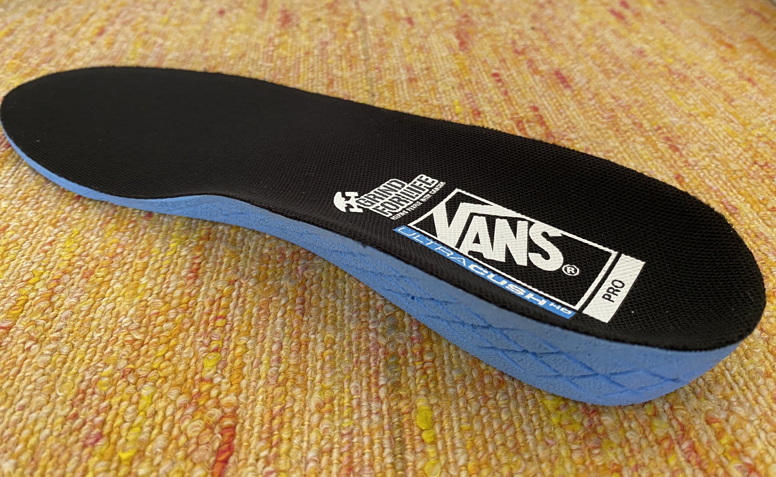 Vans Pro Skate Skate And Destroy Cancer Slip On Shoes With Ultracush Insole Duracap Grindforlife Org
