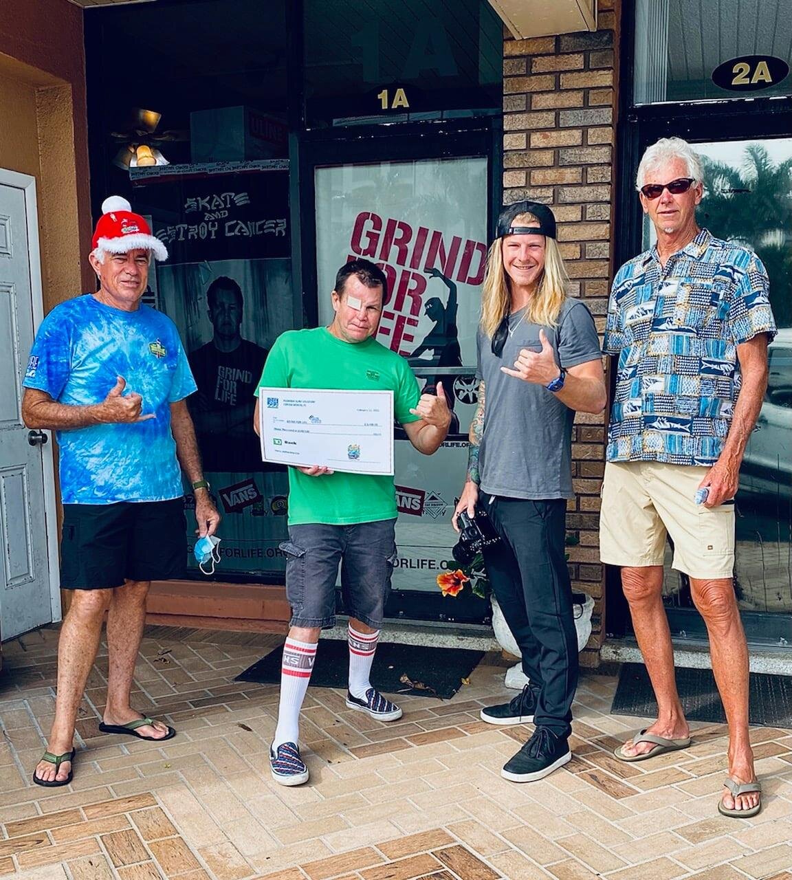 Surfing Santas of Cocoa Beach Helping Grind For Life 2021