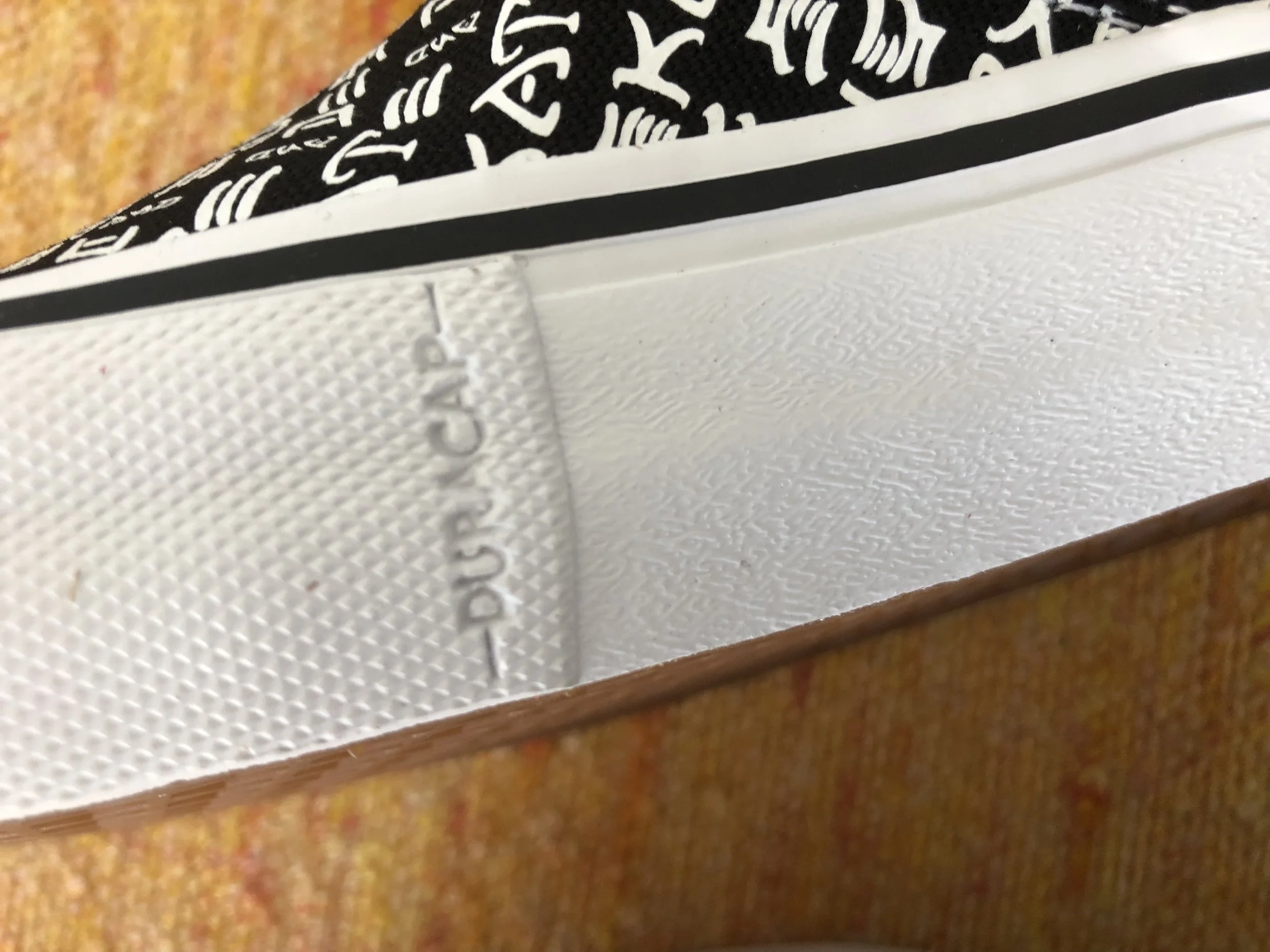 Black & White VANS PRO SKATE “SKATE AND DESTROY CANCER” SLIPON SHOES
