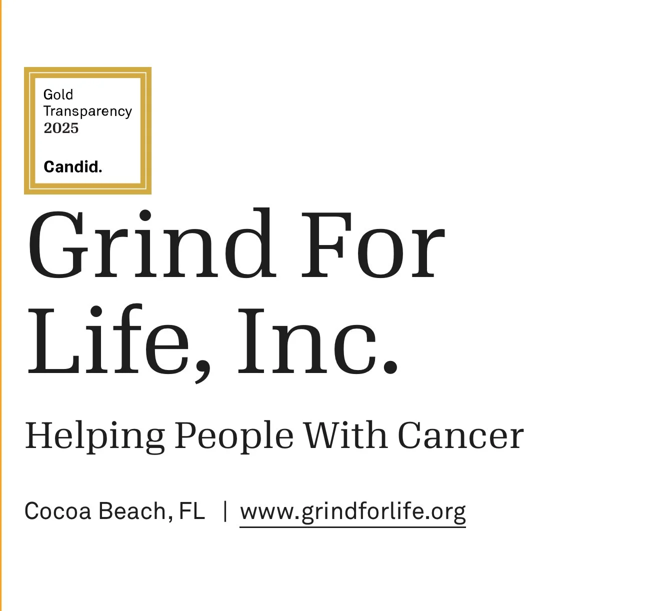 Grind For Life Inc Gold 2025