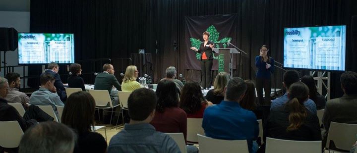 Western Susatiners' Max Hornick presents at the 2015 Wege Prize Awards