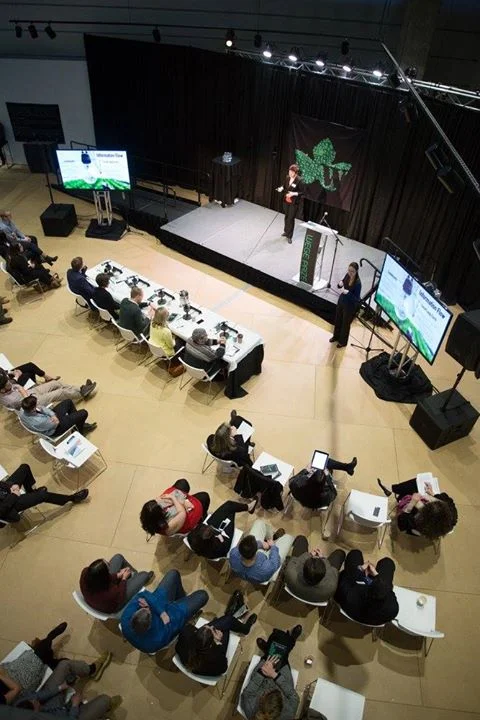 Western Sustainers' Max Hornick presents at the 2015 Wege Prize Awards