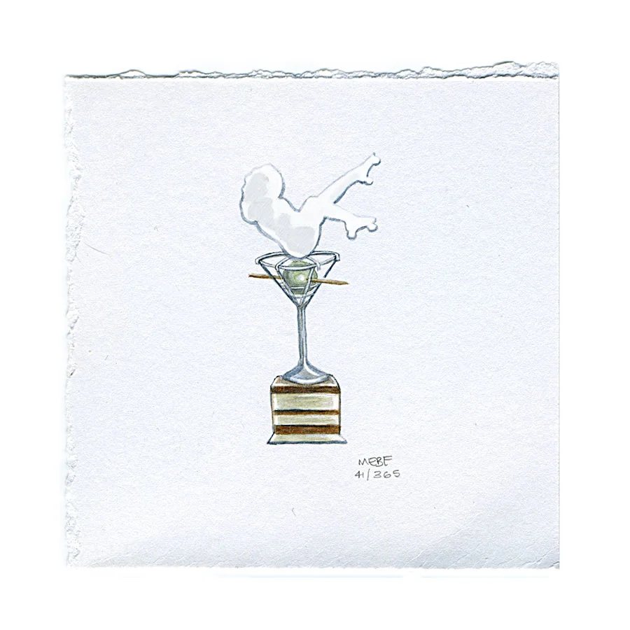 Olive Championship Trophy. Derby subject requested by Kelly G. | Watercolor