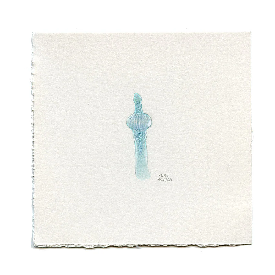 Suggested by Andrea D. | Watercolor, chalk, verithin colored pencil, digital