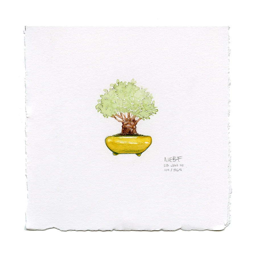 Suggested by Xi M. | Watercolor, verithin colored pencil.
