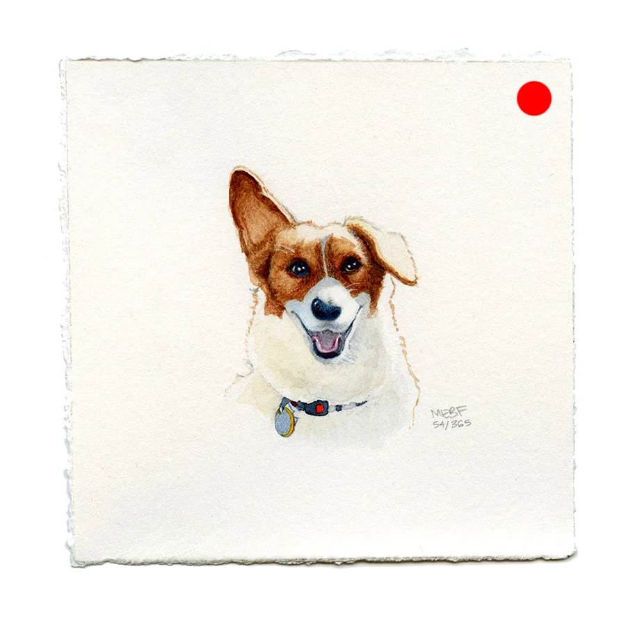 Suggested by Judi H. | Watercolor, chalk, verithin colored pencil