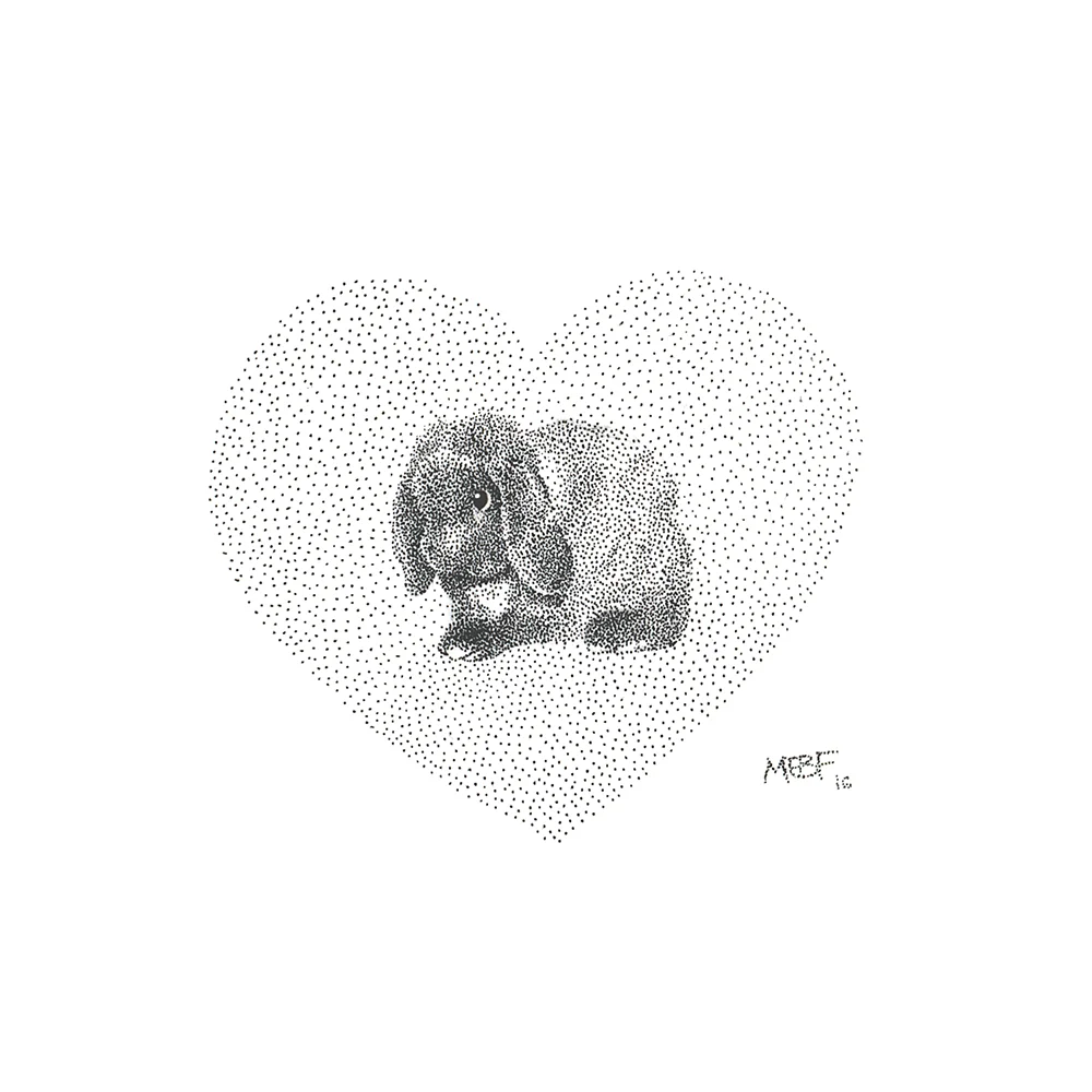 Micron pen, about 3x3", 2016.