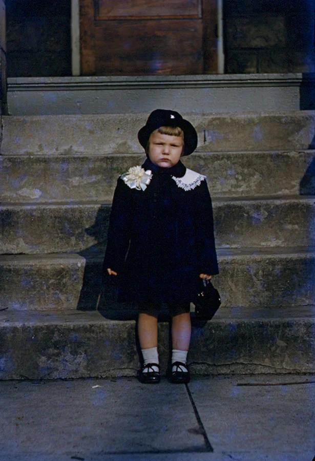 A serious Aunt Jeanne at Easter (1952).