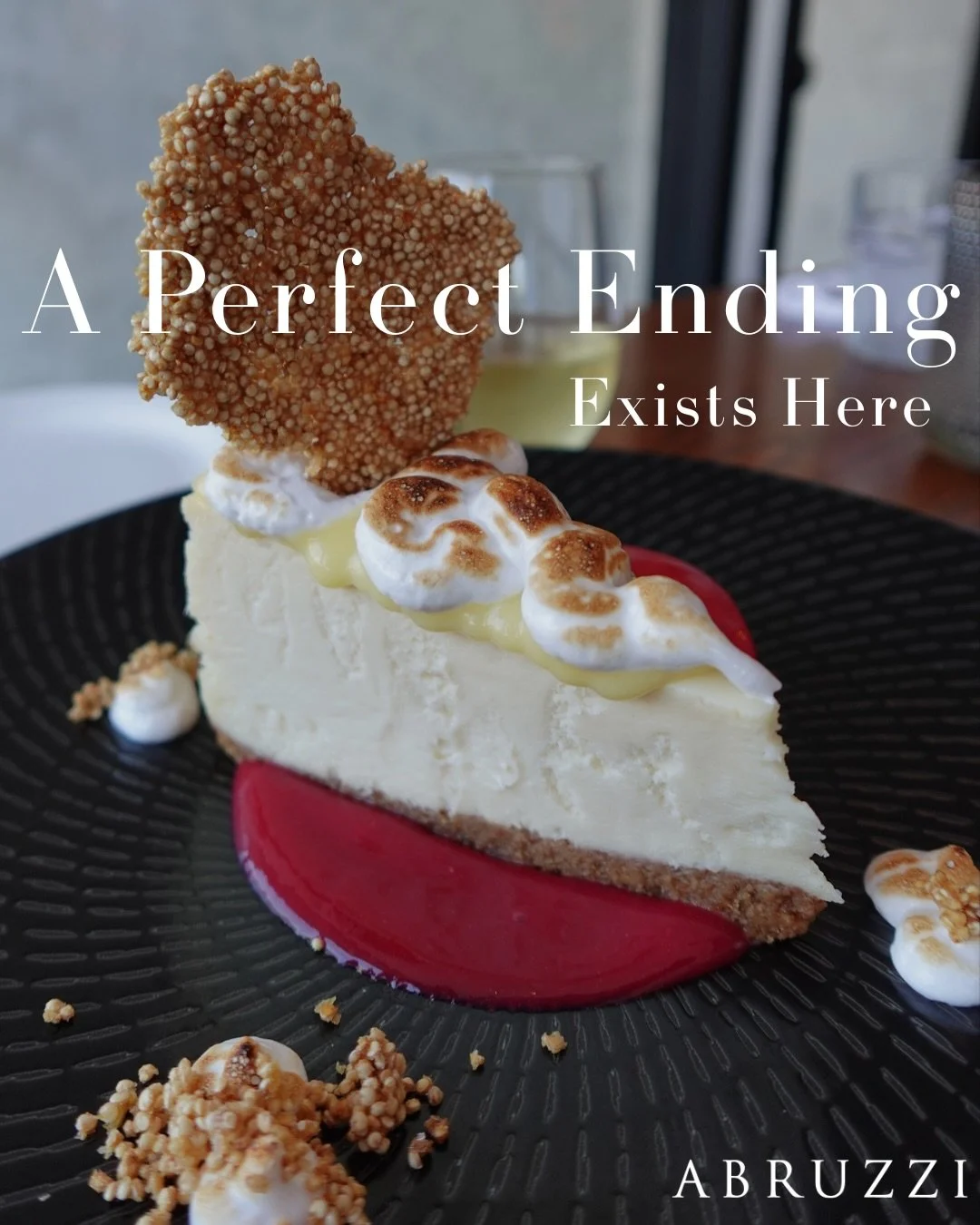 🍰 Our evenings always end on a sweet note.

Come in and experience Abruzzi this week! 

📞 519 675 9995 / Link in bio 📍 119 King St. London, Ontario

Restaurants in London Ontario | Italian Food in London Ontario | Fine Dining London Ontario | Lond