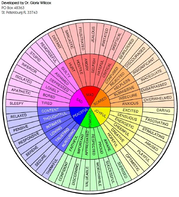 I feel (choose a word from above) when you (be specific-referring to what someone else does to you) because (explain your reasons for your feelings ).