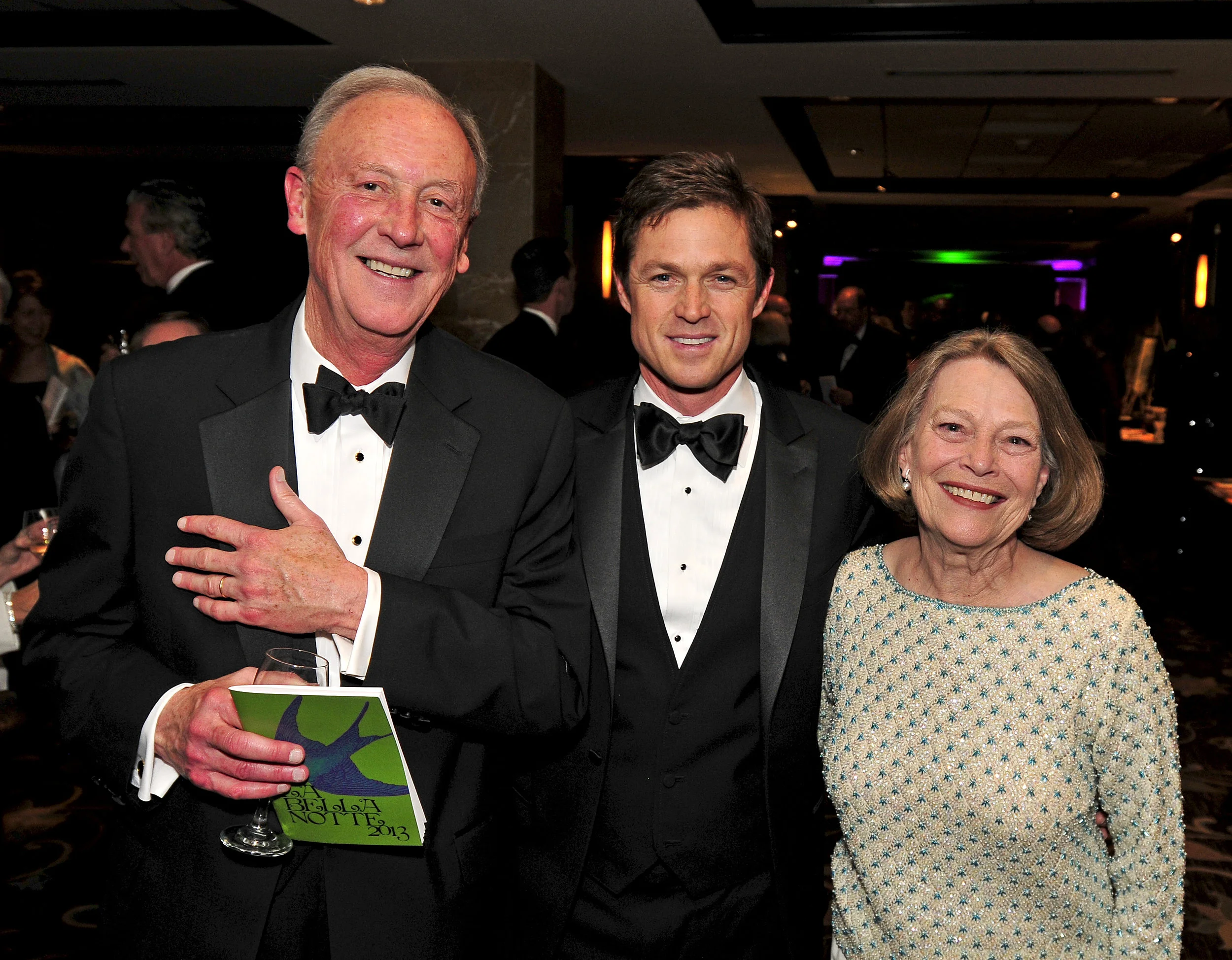 Ann and Frank Bumstead at La Bella Notte 2013 with actor Eric Close from the TV series Nashville