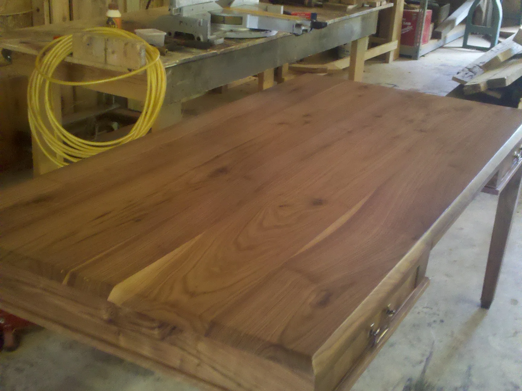 Custom Walnut Desk Completed
