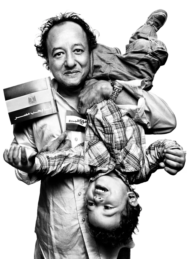 Gasser Abd El Razek with his son, Khalil Gasser Abd El Razek