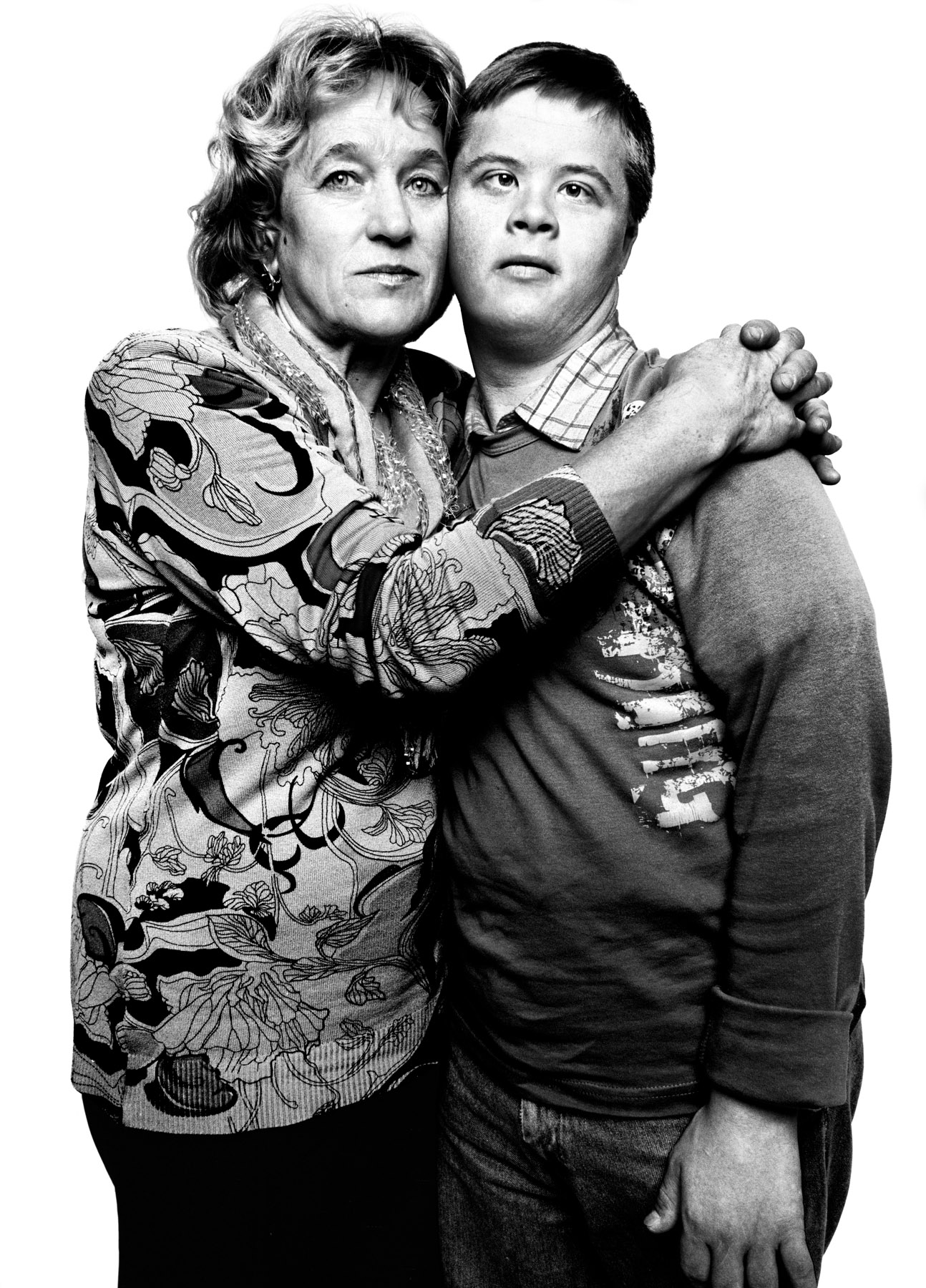 Victor Bodunov and his mother, Valentina