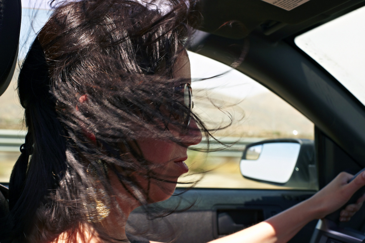 Convertible Mustang in the Desert.