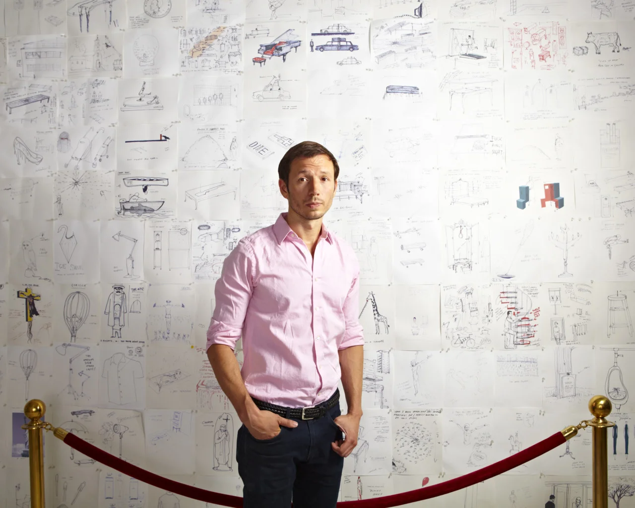 Outtake of artist/designer Sebastian Errazuriz for Carnegie Magazine.