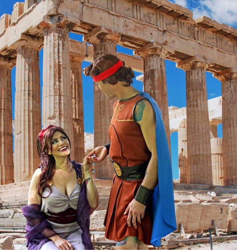 Hercules and Megara photoshoot cosplay 