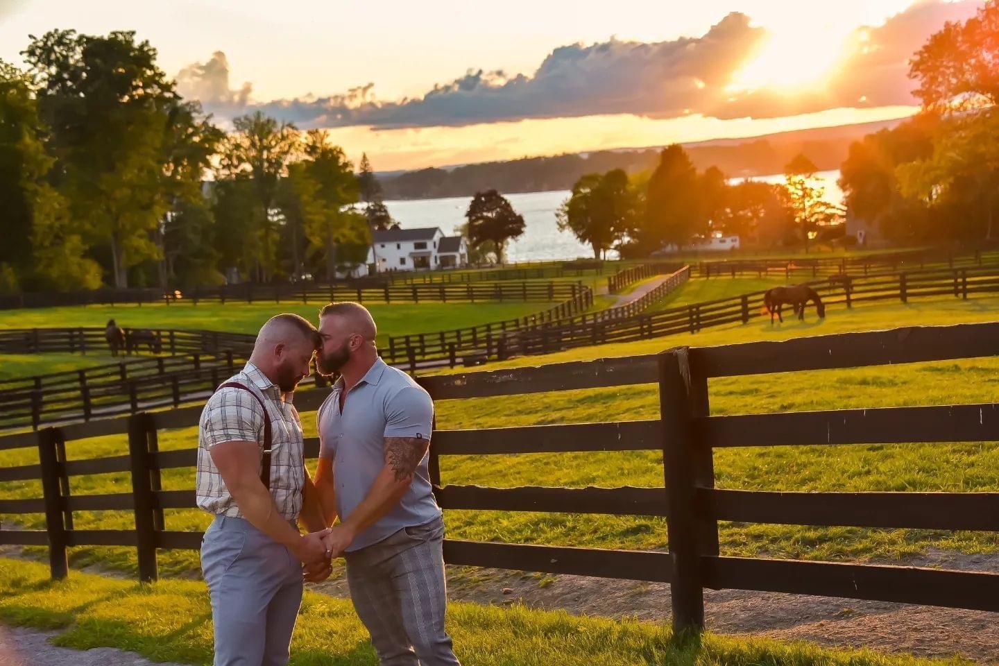 same sex gay engagement photoshoot