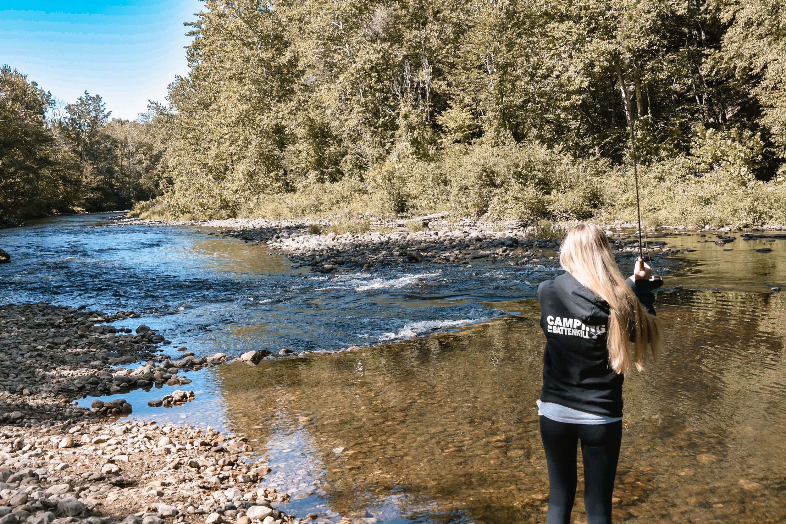 camping on the battenkill