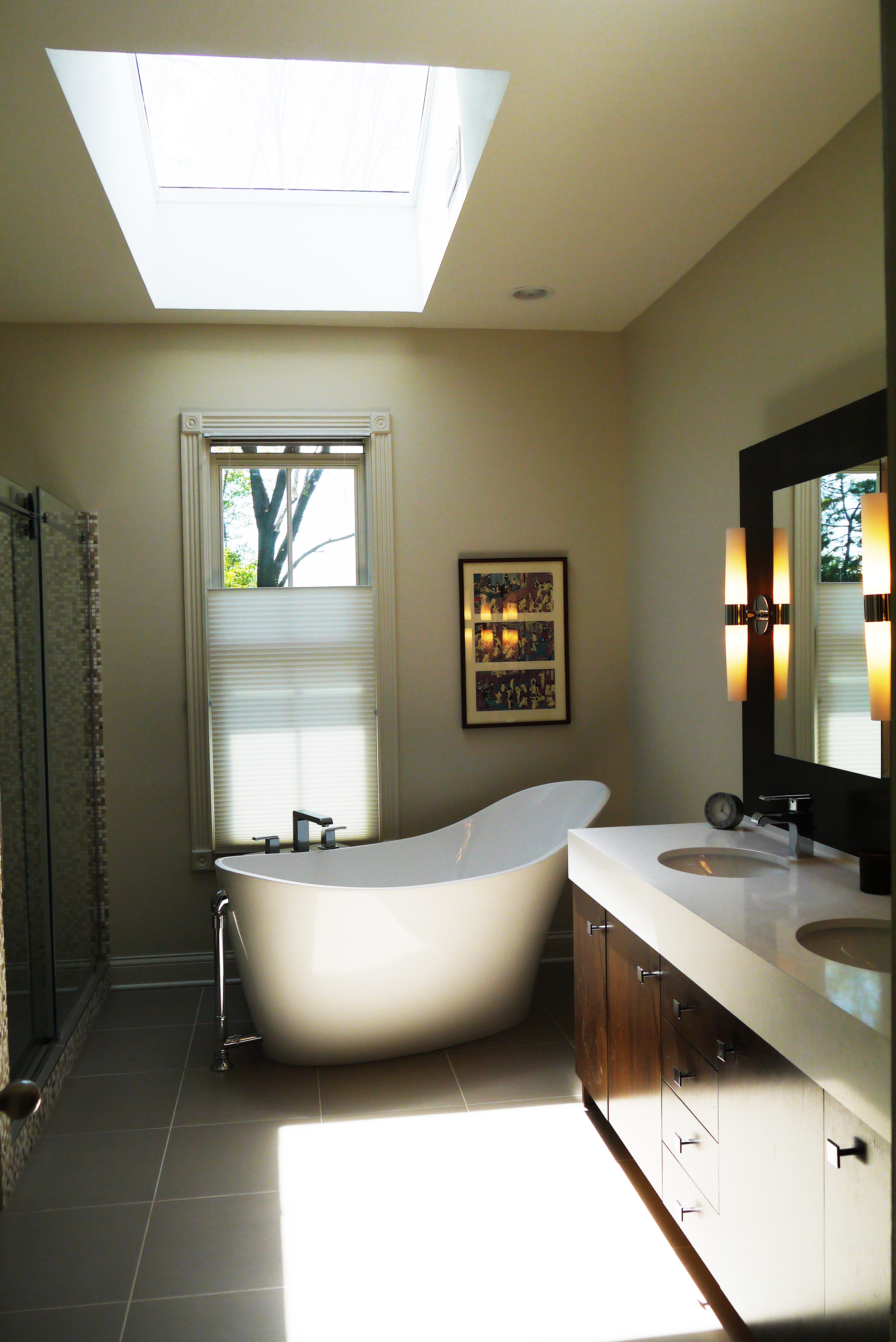 2 Point Perspective - Wilmette Residence Bath