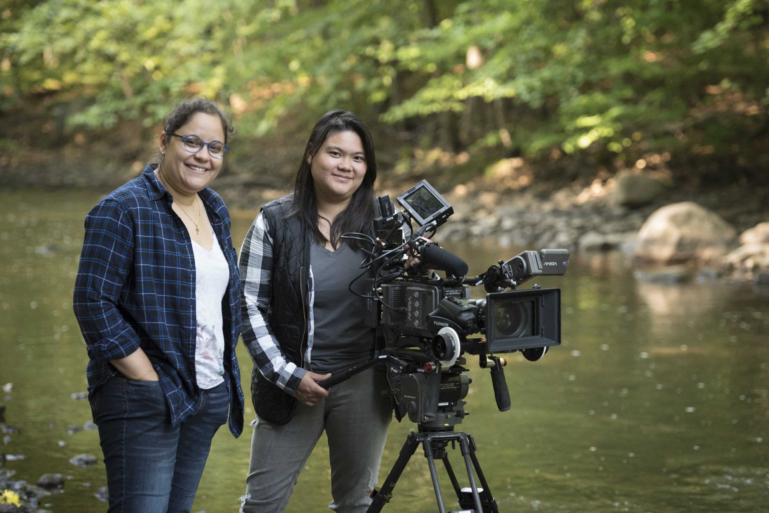  Assistant Camera Leyla Perez and Director of Photography Christine Ng. 