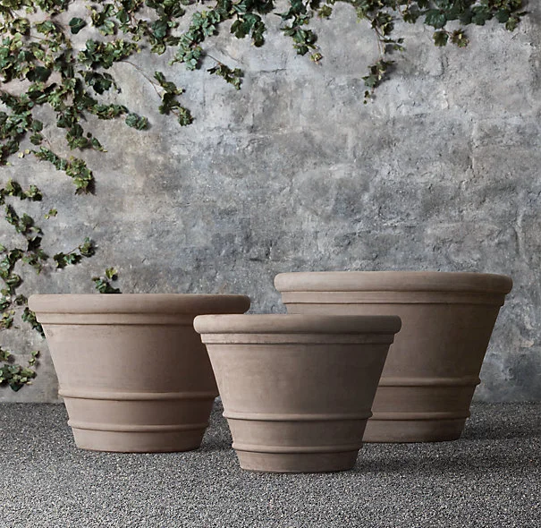 Restoration Hardware Impruneta Planters prices range from $395 to $1110- on sale now!!