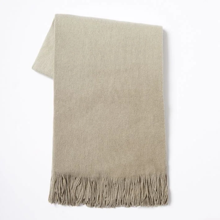 ombre throw from West Elm $49.99 but on sale right now from $26.99 to $39