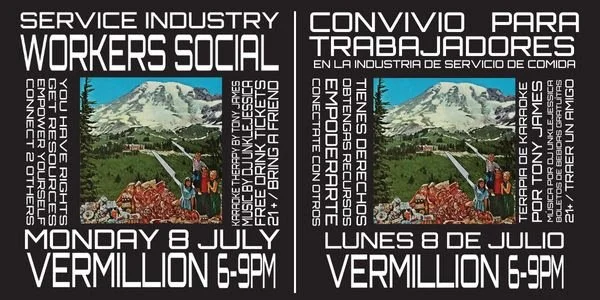  We’re having a Service Industry Workers Social - see you there! 