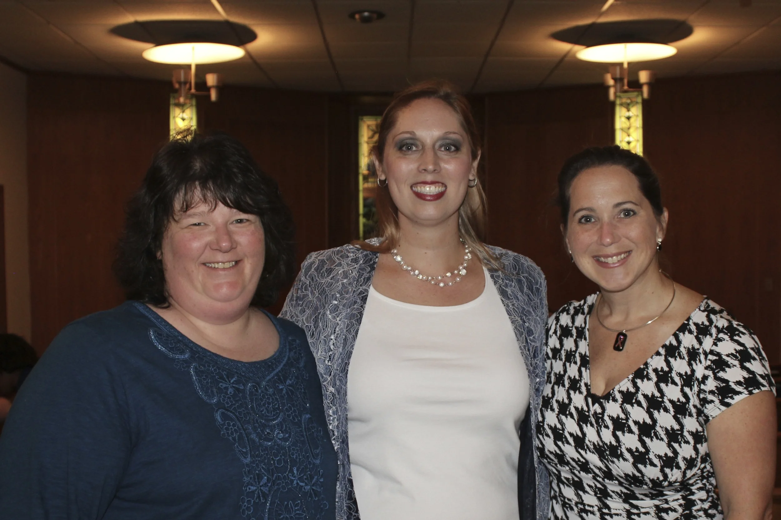 Charlotte Dorsey (choir assistant), Ilse Long (director), Gayle Rittenhouse (accompanist)