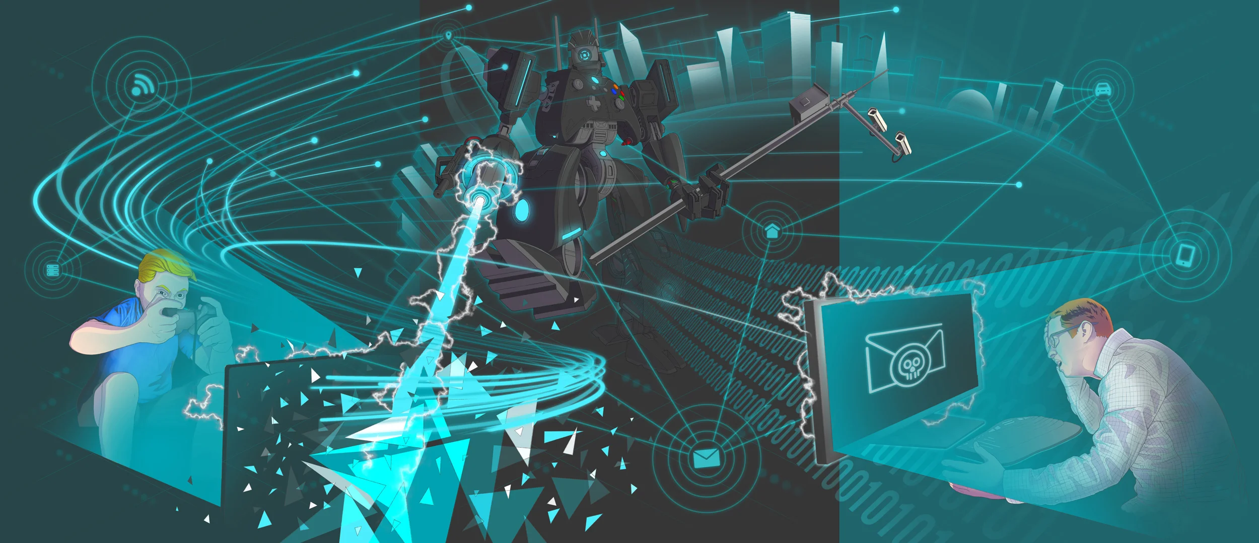 Final illustration with variation of panel colors