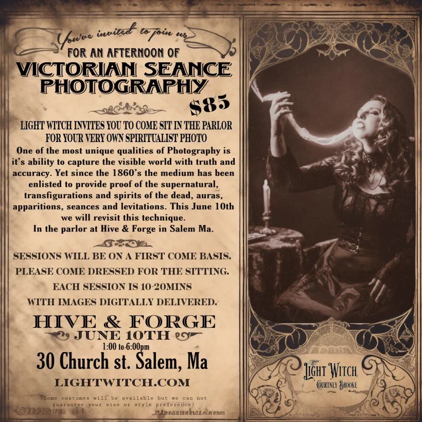Victorian Seance Photography Pop-up 