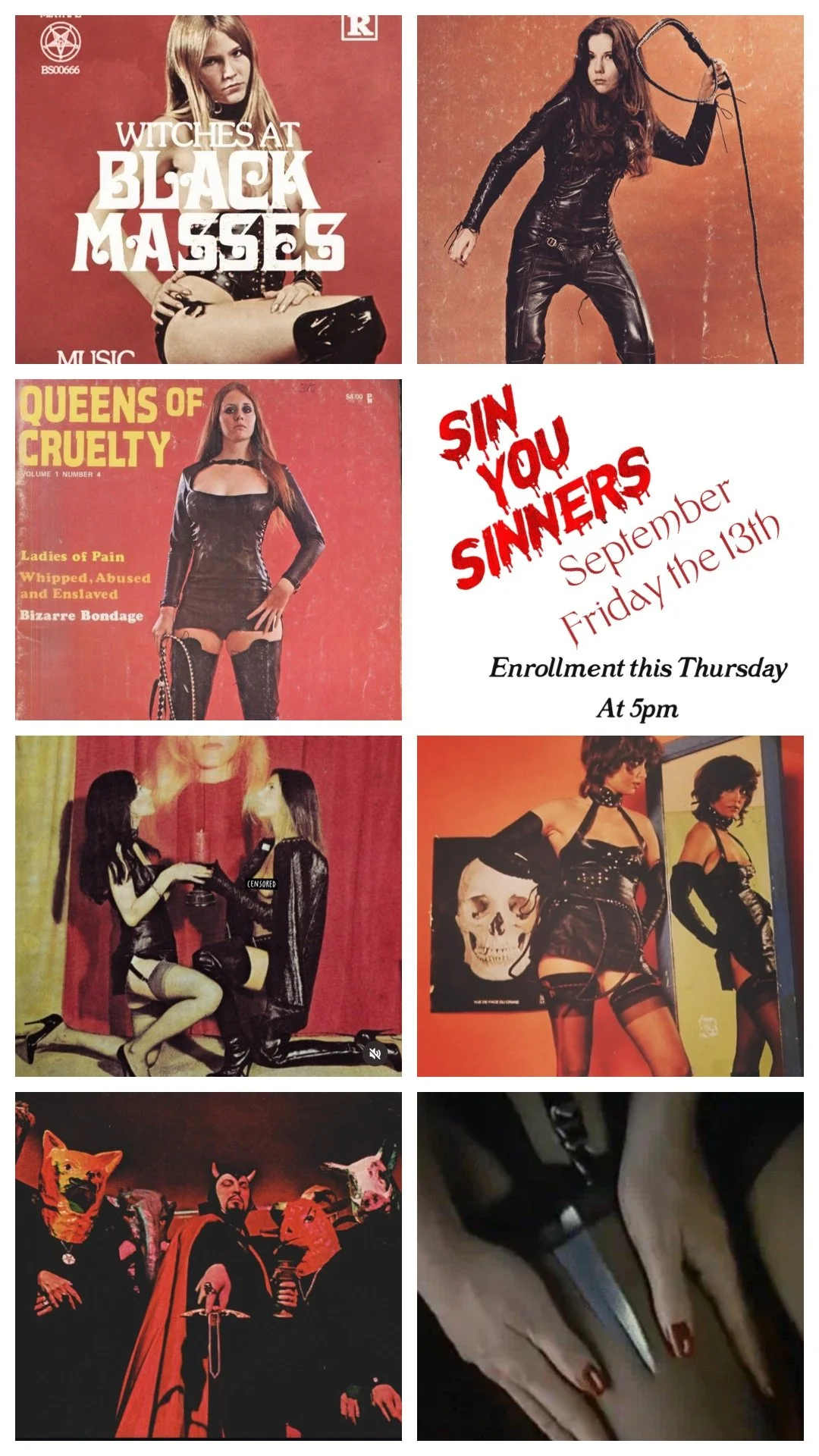 SOLD OUT! SIN YOU SINNERS