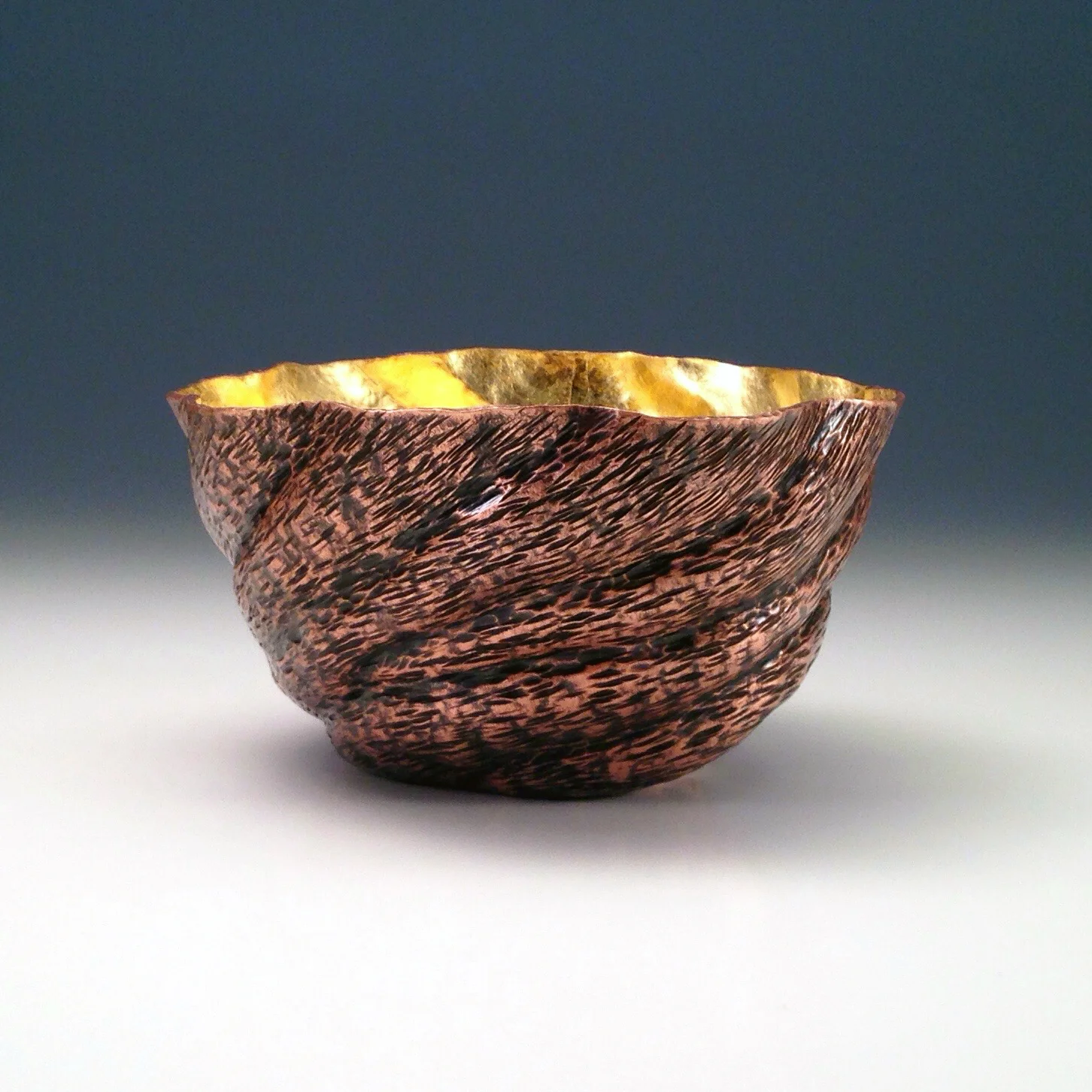 Raised Copper Vessel, "Burl Bowl"