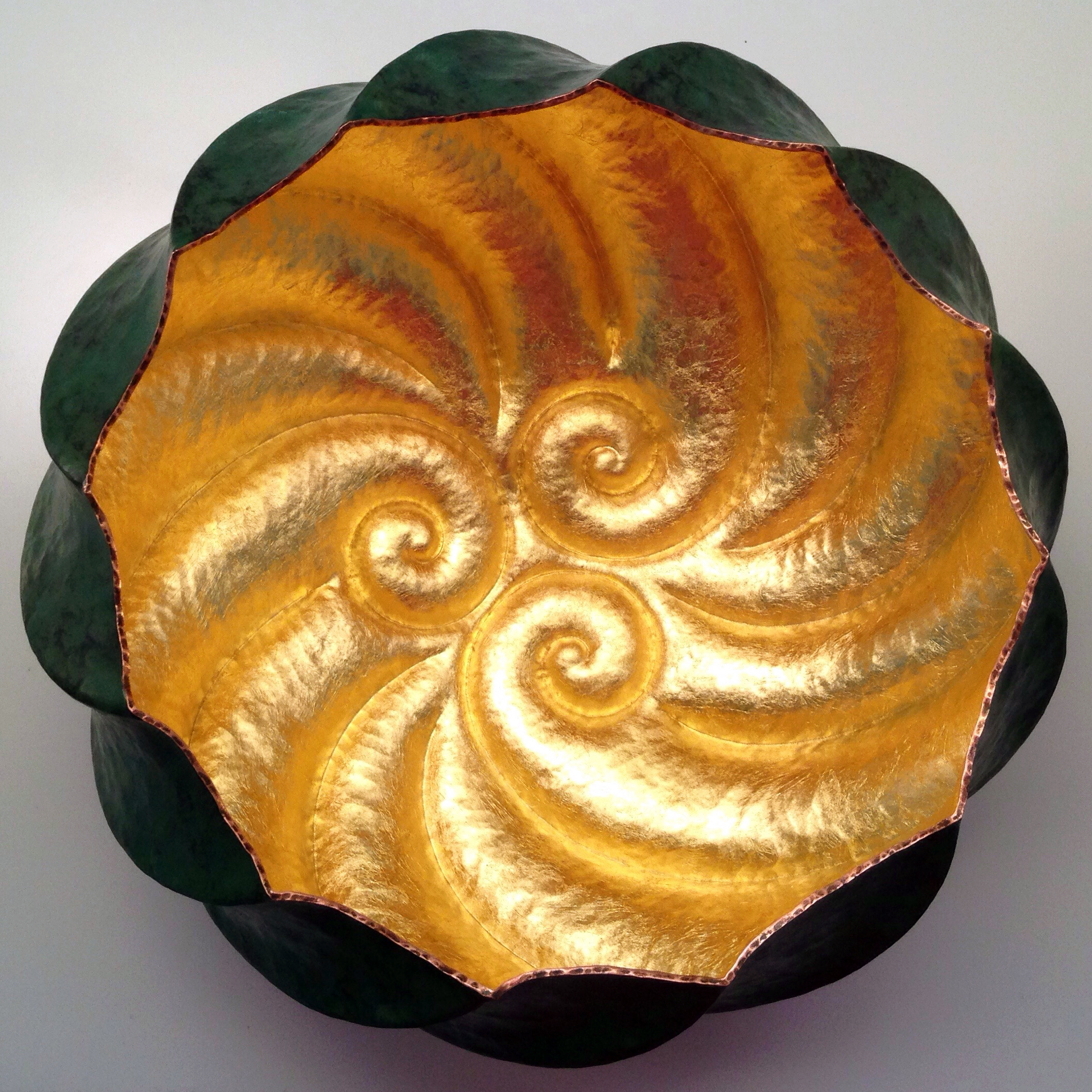 Raised Copper Vessel, "Tidal Pool Reflector II"