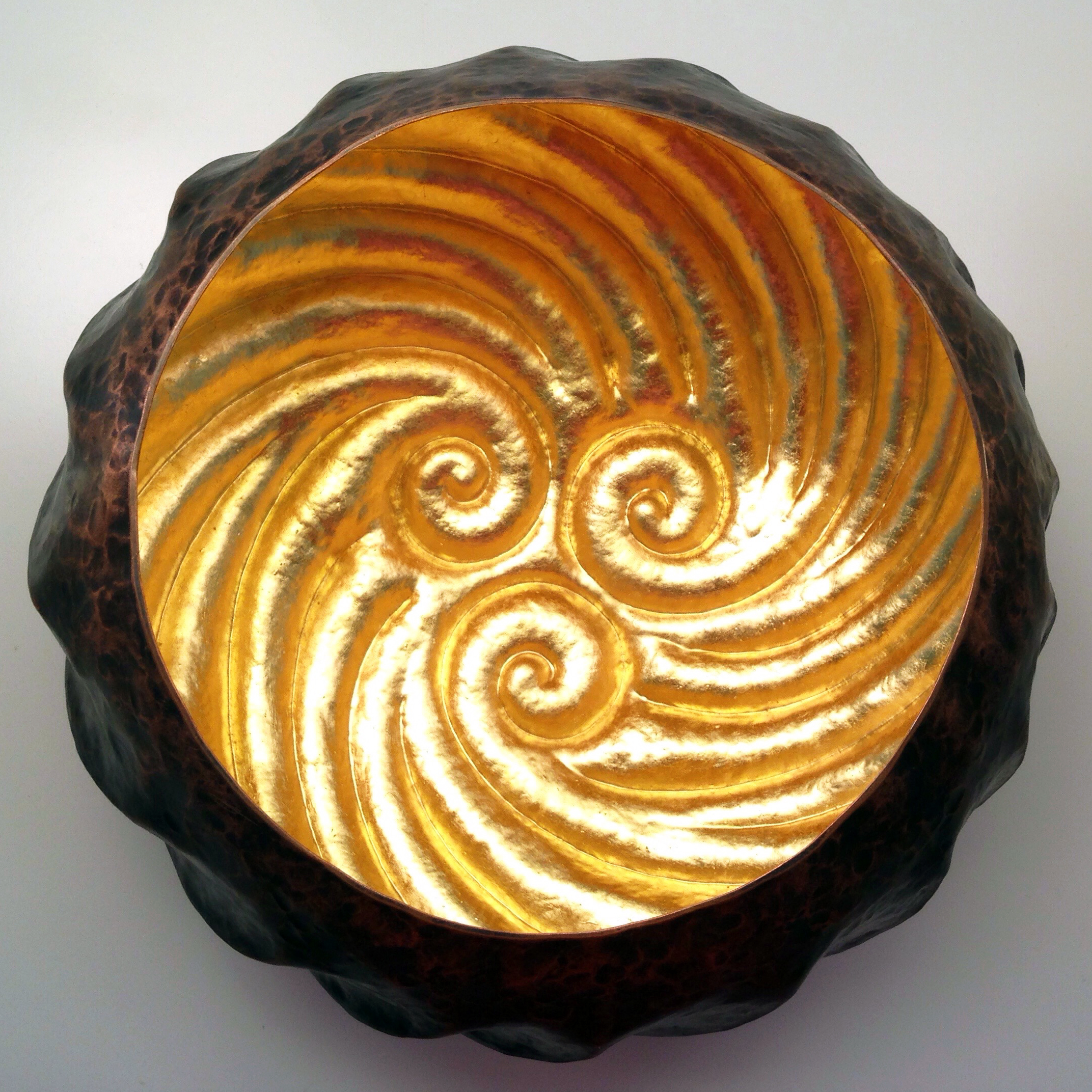 Raised Copper Vessel, "Tidal Pool Reflector I"