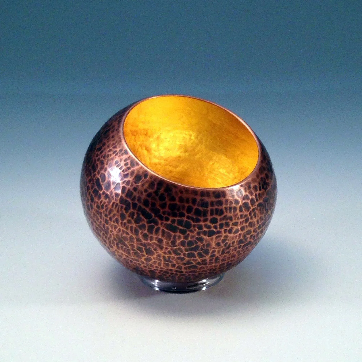 Raised Copper Vessel, "Copper Orb"