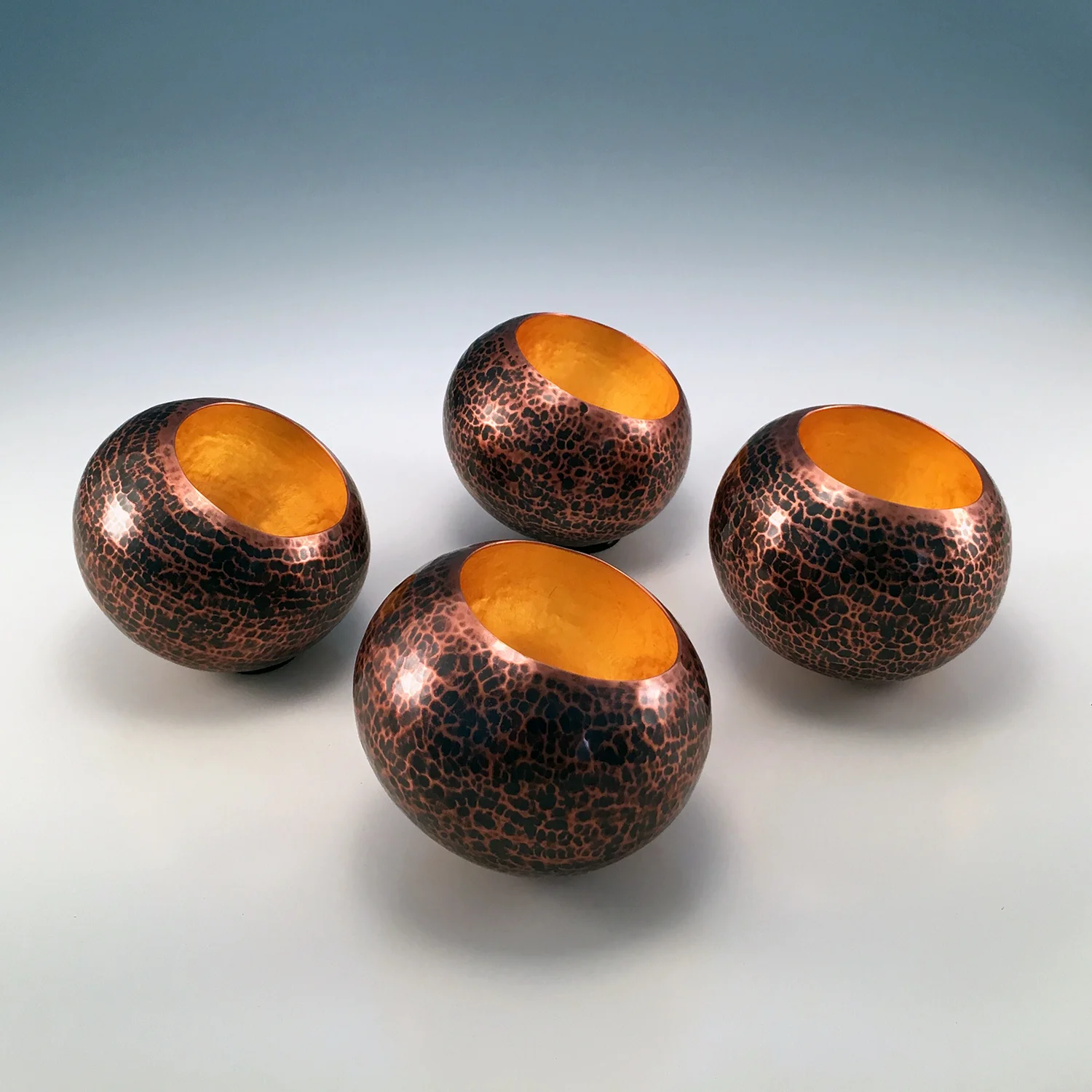 Raised Copper Vessels, "Copper Orbs"