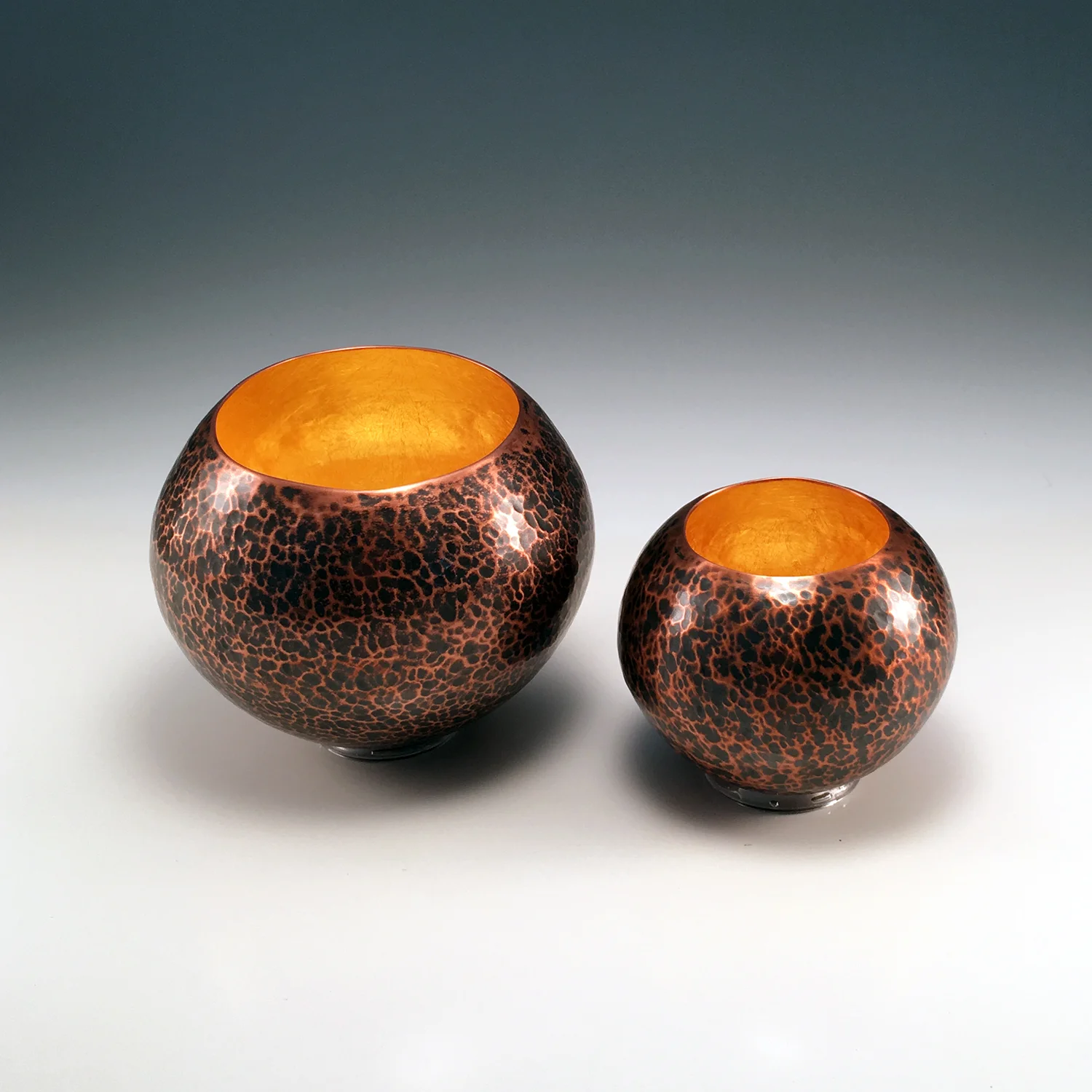 Raised Copper Vessels, "Copper Orbs"