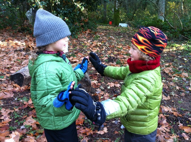 mirroring exercise at morning circle (prep for partner spinning)