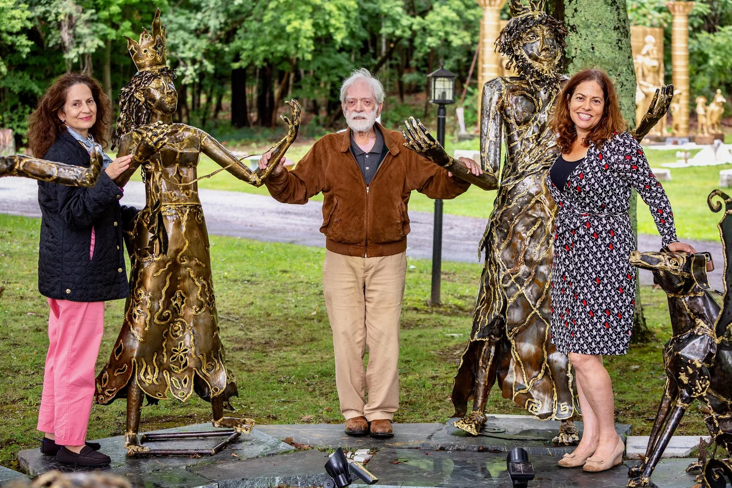 Terence McKenna et al. holding swords
