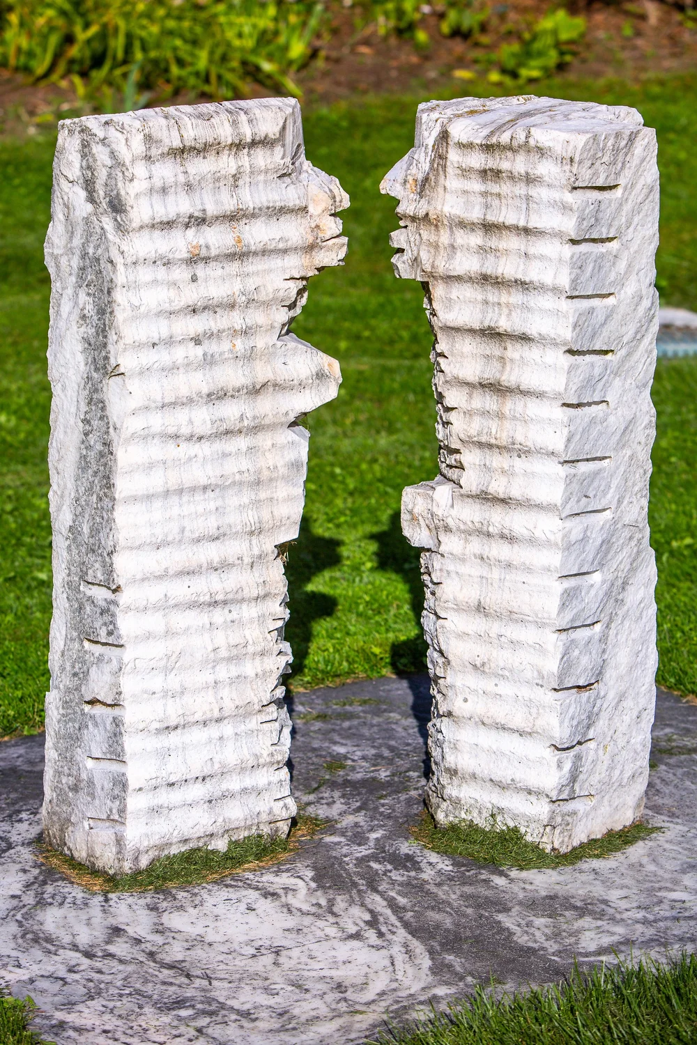 a stone with writing on it