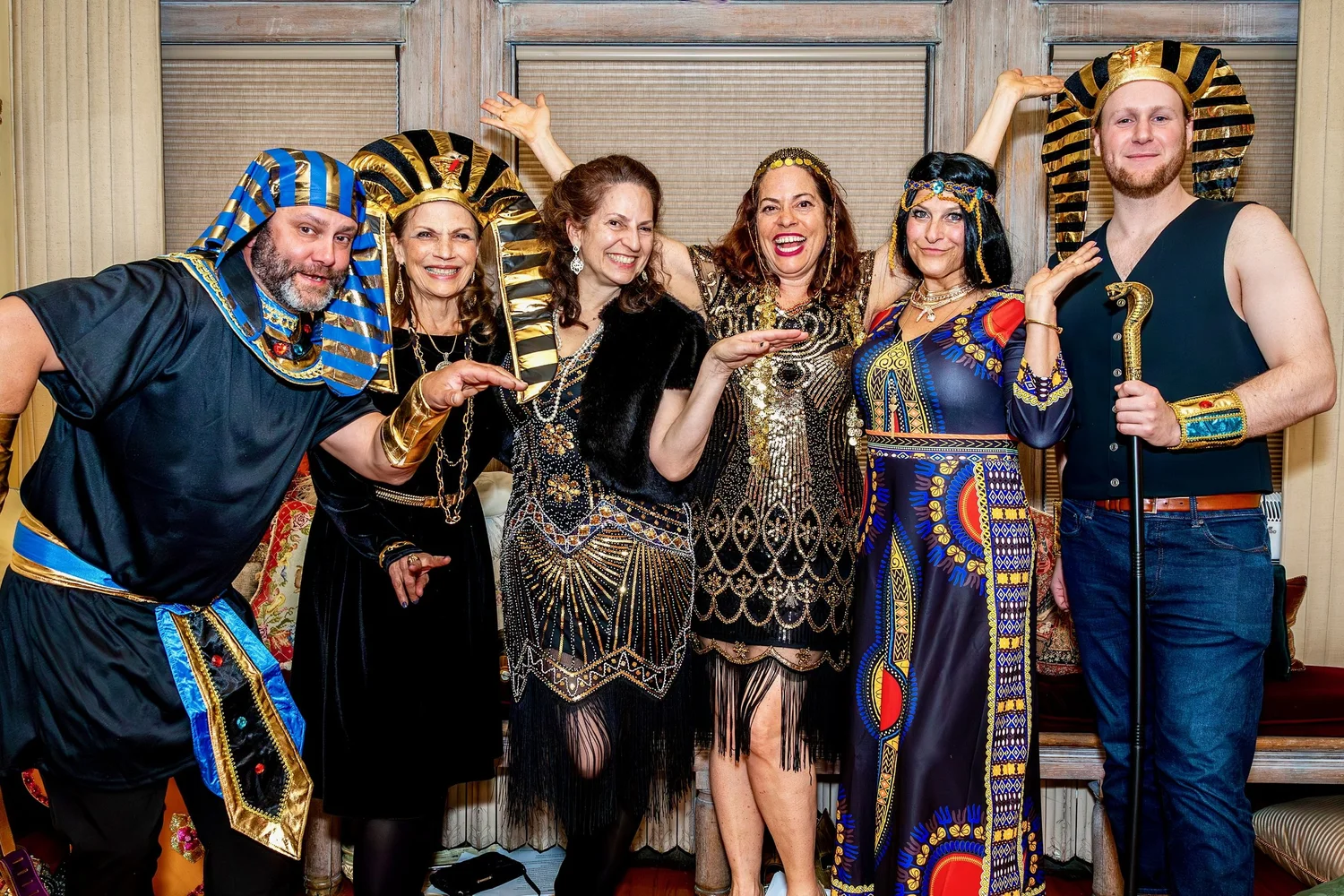 a group of people wearing clothing