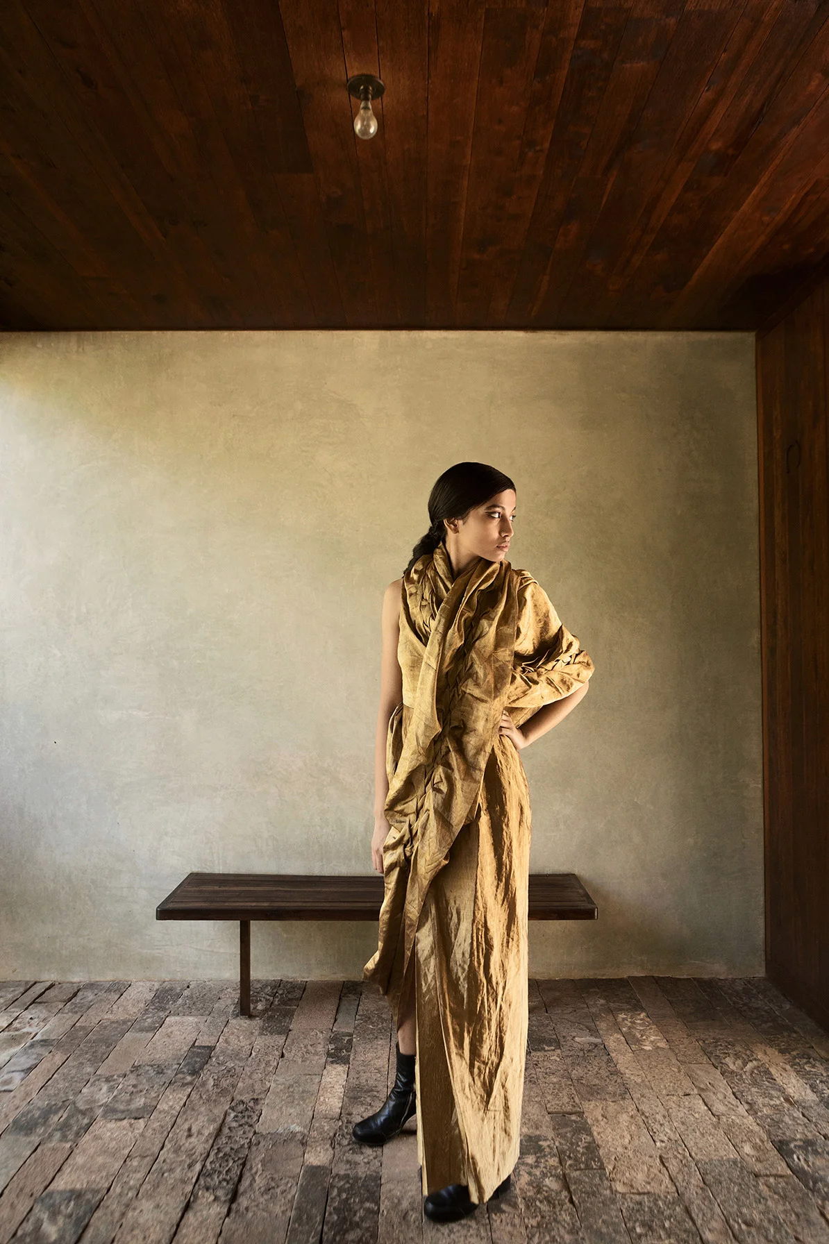 Gilt Sari Dress