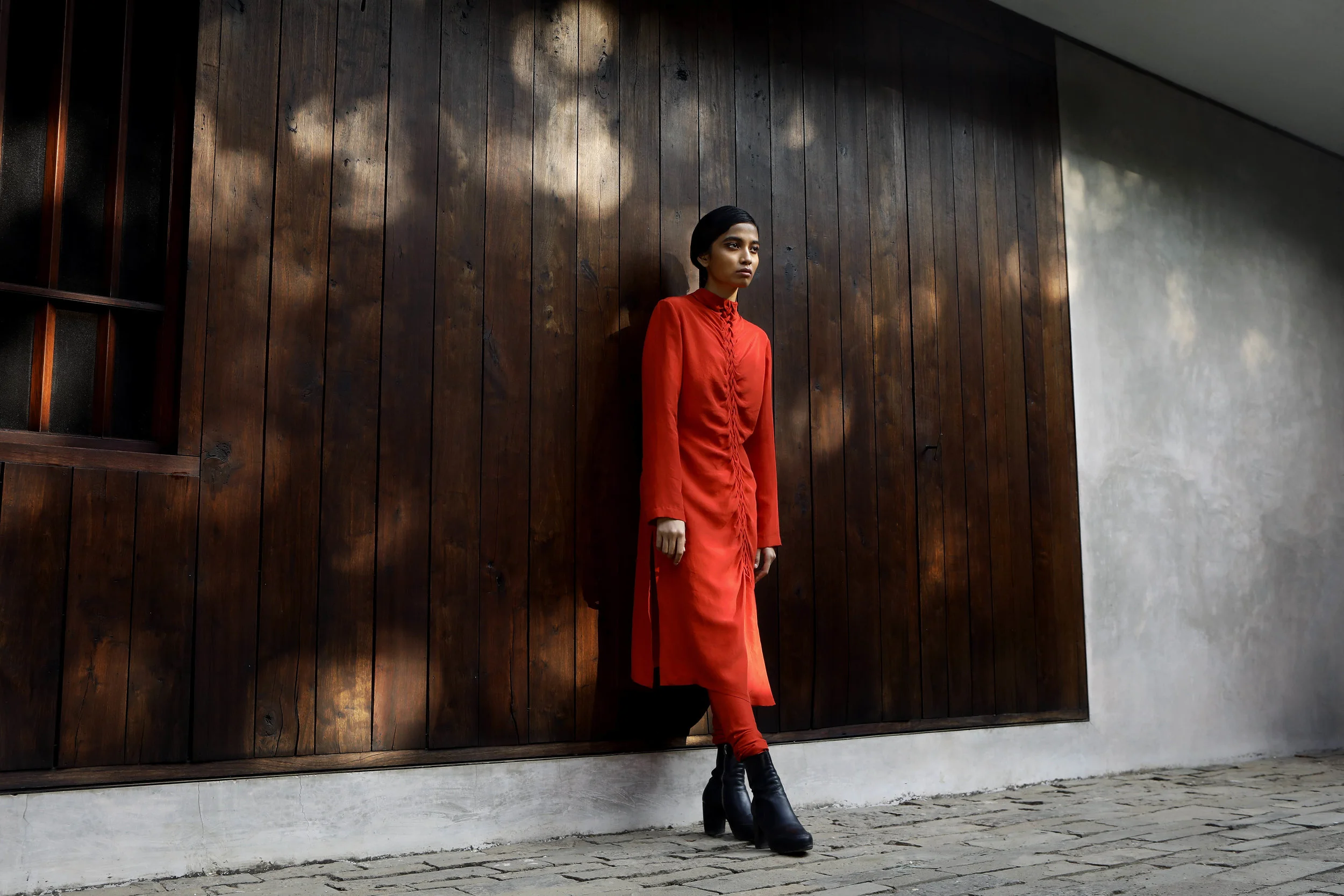 Mock Smock Kurta, Churidar 