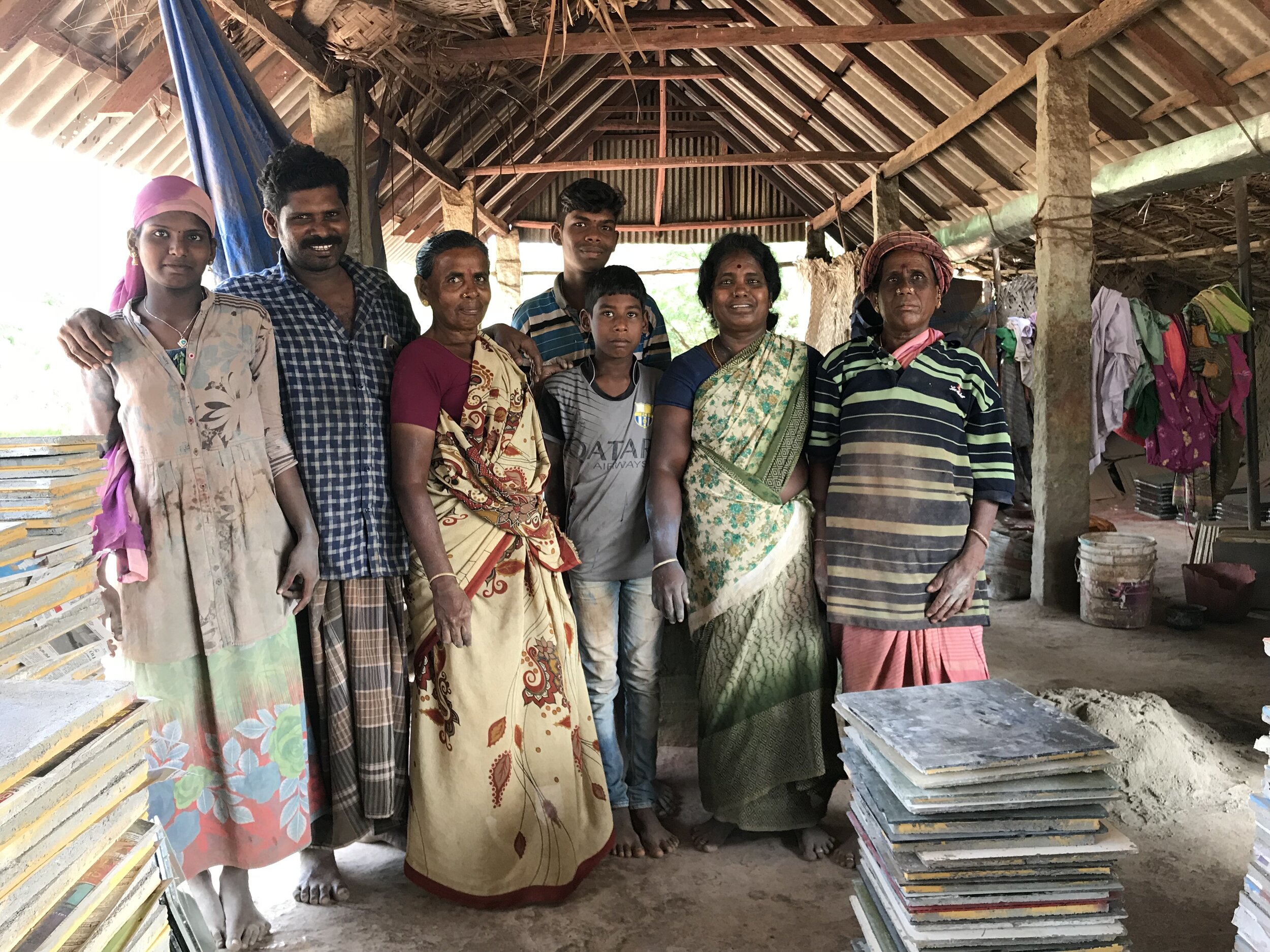 Kumar Family, Athangudi Tiles Artists